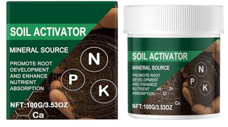 Soil Activator, Plant And Flower Fertilizer, Health Soil Booster, With Mineral-Rich Formula, Safe, Organic And Easy To Apply, 5.5x6.5cm, For Flower, Garden, Lawn, Houseplant