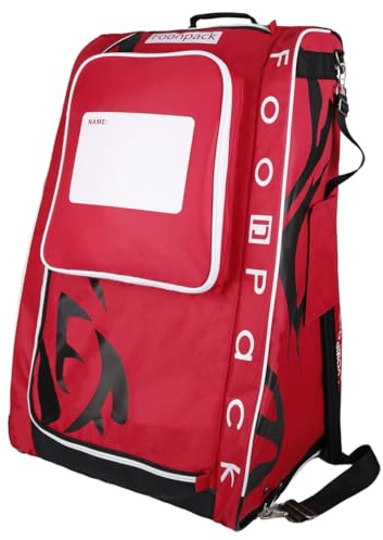 FOONPACK Ice Hockey Equipment Tower Bags, Hockey Bag with Wheels,Youth Rolling Duffle For Junior Players,(For SticksSkates,Helmet, Gear, Travel & Gear Storage)