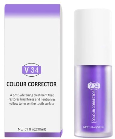 YUPZAR 1 PCS dentifrice violet blanchissant,Elimination des Taches Dentaires, Booster de Blanchiment,Violet Blanchir pour Dents Blanches, gel nettoyant magique sans effort pièce.