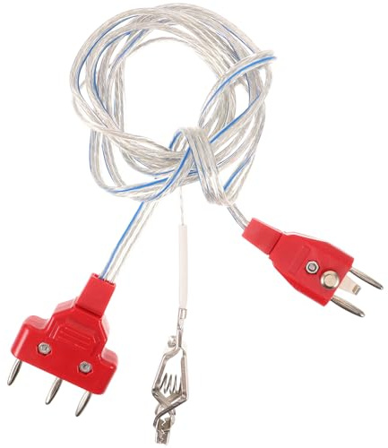 FOMIYES Cordon D'escrime Professionnel Pince de Ligne Rouge, Fil de Fer pour Clôture, Accessoire de Masque et Corps, Compatible Fleuret et Sabre, Équipement Sportif pour Compétition