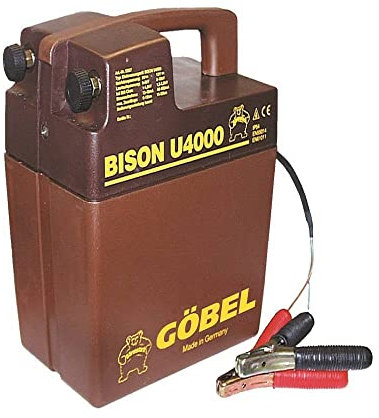 Göbel Weidezaungerät Kombigerät Bison U 4000 bis 18km Zaunlänge 1,30J 9V 12V 230V mit Netzstecker