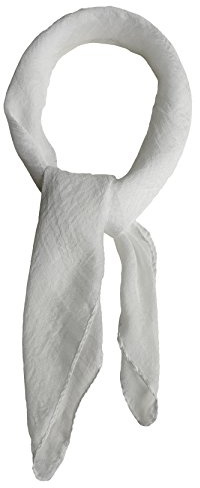 Topmode Foulard carré 70cm couleur unie Femmes/Enfants (Blanc)