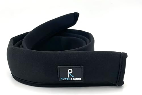 Rutensocke NEO Cast M (160cm lang, Neopren Rutenschutz für Ruten bis 2,0m) (Schwarz)