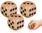 KAPSING 3 Stück Würfelspiel Würfel Holz 30mm, Natur Holz Spielwürfel, Kartenspiel Partyspiele zubehör