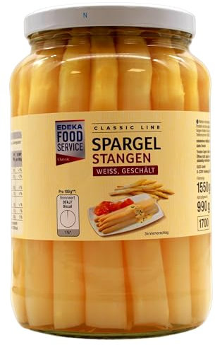 Classic Line Spargel Stangen weiss geschält, 6er Pack (6 x 990g)