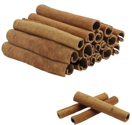 OMIGA 50 Pcs Cinnamon Sticks for Wreaths Christmas Wreath Making Supplies 8cm Length Cinnamon Sticks for Christmas Party Xmas Tree Craft Florist Decoration