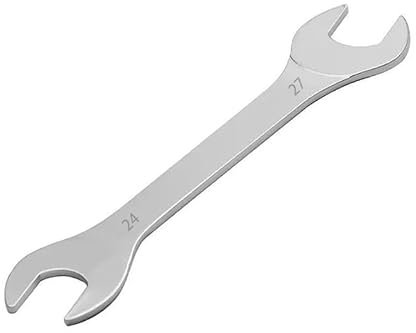 Mcoser Open End Spanner,Super-Thin Open Ended Wrench Flat Spanner,24 * 27MM Double Open Ended Wrench,Chrome Vanadium Steel Wrench,Metric Spanner Set for Mechanic,Repair Bicycle,DIY