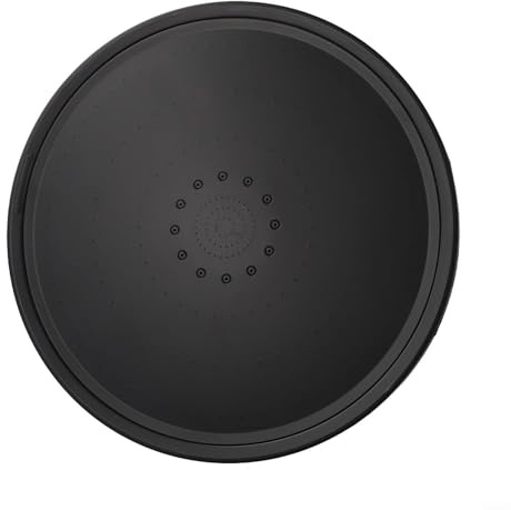 Cabezal de ducha tipo lluvia de panel grande de 230 mm con 6 modos de pulverización, tecnología de ahorro de agua de alta presión y junta giratoria de 360° para renovaciones de baño (negro)