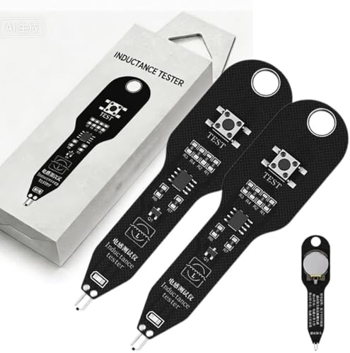 tester di induttanza, 2 pezzi tester per induttori di circuiti per schede madri, rilevatore di induttanza per bobine di schede madri, strumento per il test di circuiti a induzione per telefoni