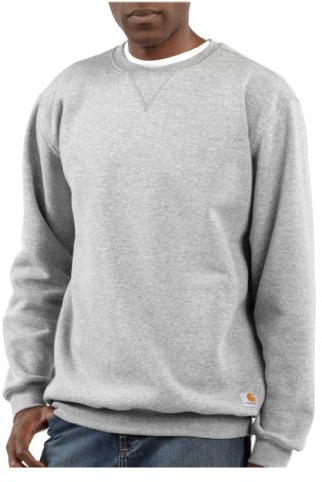 Carhartt, Herren, Weites, mittelschweres Sweatshirt mit Rundhalsausschnitt, Grau meliert, S