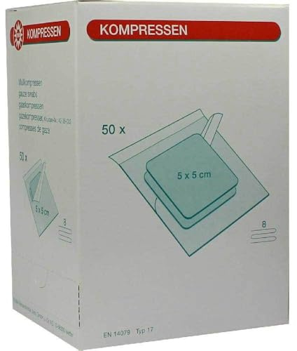 MULLKOMPRESSEN 5x5 cm steril 8fach 50X2 St