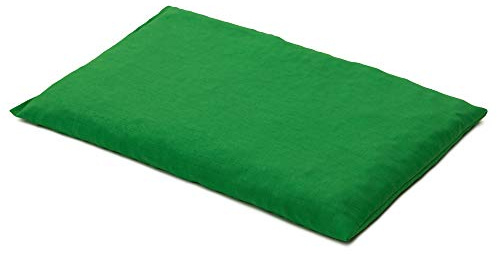 Coussin aux grains d'épeautre - vert clair - 30x20cm - Bouillotte sèche aux graines - Compresse froide