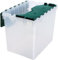 akro-mils 66486 Cldbl 12-gallon Keepbox, contenitore di plastica con coperchio attaccato, 21 – 1/5,1 cm da 38,1 cm di 12 – 1/5,1 cm, semi trasparente, 66497CLDGN
