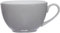 Ritzenhoff & Breker Doppio Kaffeetasse, 1 Stück, Kaffee Obertasse mit farbigem Rand, Teetasse für buntes Mix & Match, Porzellan, Grau, 200 ml, 576887