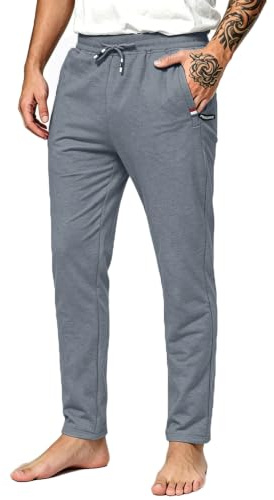 Tansozer Pantalons de Sport Homme Jogging Survetement Coton Sportswear