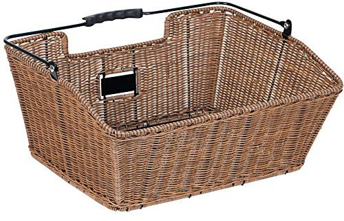 Unix Hinterradkorb Un`x Mateo 40x30x18cm engmaschig braun Fahrrad