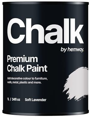 Chalk Paint Soft Lavender Purple Furniture Paint 1L, Matt Finish Shabby Chic, Chalk Furniture & Walls, Quick Dry & 1 Coat, Hemway