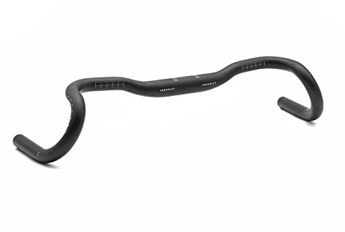 REDSHIFT Kitchen Sink Bike Drop Bar Handlebar for Road Bikes, Bicycle Gravel Handlebars, Aluminum, 31.8mm Clamp, 44cm Width, 20mm Rise, Cycling Gear Biking Accessories (Without Loop)