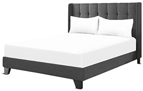 200 Thread Count Hotel Quality Bedding 100% Pure Egyptian Cotton Fitted Sheet - Stretches Up To 25cm Deep (White, Double: 135x190cm + 25cm Deep)