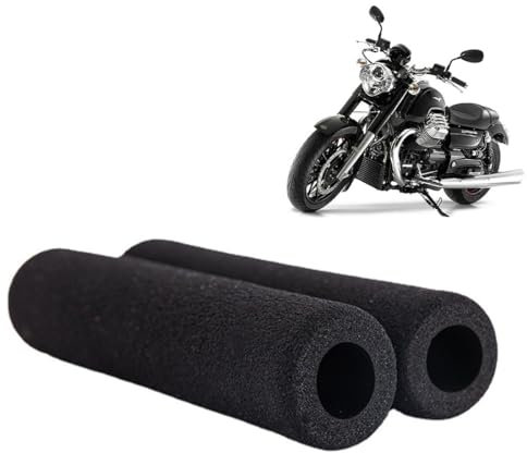ZKGYUS 1 Paar Griffüberzieher Komfort, Griffüberzug, für Heizgriffe Geeignet, Anti Vibration, Motorrad Lenkergriffe Schaumstoff, Leichte Montage,Innendurchmesser 2,5 cm