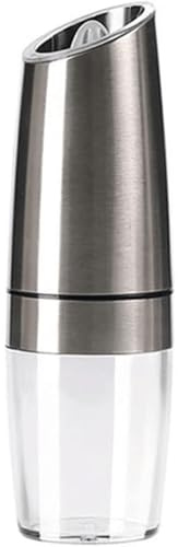 HSHTTKL Electric Pepper Grinder or Salt Mill Battery Powered Automatic Pepper Mill Chili Spice Grain Mill Shaker Salt Grinder
