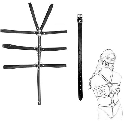 GY7P-Elegant Holiday Costume Kit for Couples and Individuals Great for Role-Playing Conventions and Special Occasions BDSM Bondage Sets Bdsms Kit Bondagewear Women