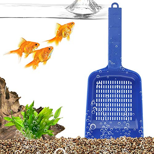 Jonlaki Setaccio per Sabbia, Pulitore per Sabbia per Acquario Pala per Sabbia in Plastica per Acquario, Pala per Sabbia per Perdite d'Acqua 'Acquario, Pala per Acquario con Paletta per