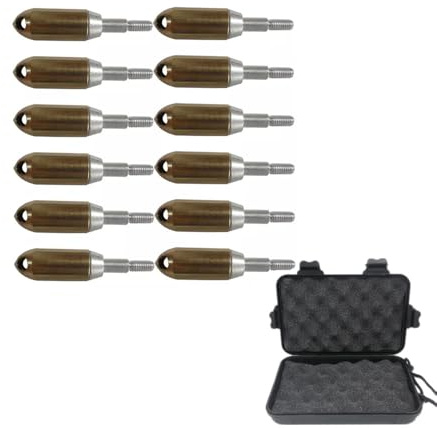 biubiusot Archery Heads Copper Whistle Arrowhead Outdoor Practice Whistles Arrow Broadhead Archery Broadhead Whistling Bow Heads Arrow Accessory (12pcs)