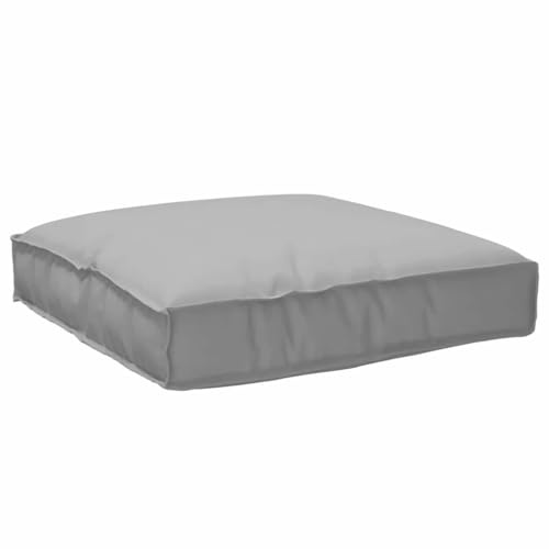 vidaXL Cojín Tela Oxford Gris 80 x 80 x 12 cm