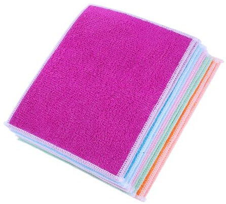 SMASOLO 10 Pezzi di Strofinacci per La Pulizia Stracci per La Pulizia della Cucina Stracci per Lavare I Piatti Stracci per Lavare I Piatti Riutilizzabili Strofinacci per La Pulizia