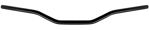 Manubrio Accossato Omologato ABE 101195 Nero in alluminio compatibile con KAWASAKI Z R dal 2011 al 2012 (CC 750) - ZR750N / P/e1*2002/24 * 0487 - diametro Ø22 mm - Piega Bassa