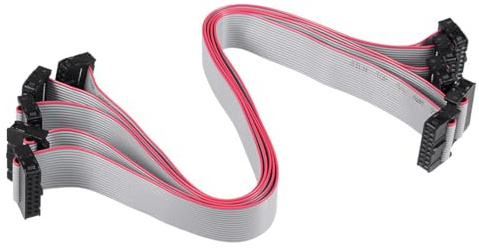 TA-VIGOR 16 stift IDC platt bandkabel, 30 cm 2,54 mm ton, honkontakt, 300 V högspänning 5 st