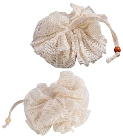 BELLIFFY Spugna Da Bagno e Doccia Scrub Per Corpo in Luffa 2 Pezzi, Morbida Esfoliante Naturale, Schiuma Densa Per Pulizia Profonda Quotidiana, Adatta a Uomini e Donne Per Della Pelle
