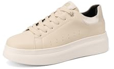 QUEEN HELENA Scarpe da Ginnastica con Strappo Sneakers con Strass Donna X31-9 (X33-2 Beige, Sistema Taglie Calzature EU, Adulto, Donna, Numero, Media, 40)