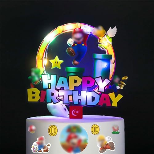 Decorazione per torta con personaggi dei cartoni animati scintillanti, Decorazioni per cupcake, Decorazioni per muffin, Articoli per feste di compleanno per bambini
