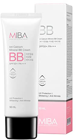 [MiBA] Mineral Bio Ion Calcium Mineral BB Cream SPF 50+/PA+++ 50ml UV Protection & Whitening & Anti-Wrinkle