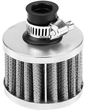 Filtro Aire Moto, Filtri Vapori Olio per Ridurre la Resistenza della Presa D'aria del Motore e Migliorare L'efficienza di Induzione dell'aria, Montaggio per Veicoli con Prese D'aria 13mm