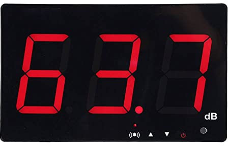 Medidor de nivel de sonido USB SW-525B, probador de medición de ruido con pantalla LCD grande con alarma, para colgar en la pared, 9, 6 pulgadas, 30-130dB