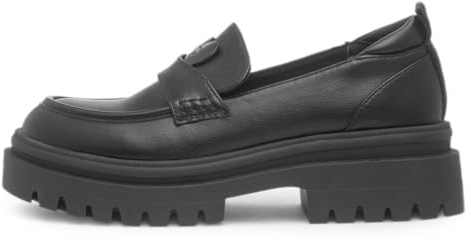 Rocket Dog Dandy Womens Black Chunky Loafer - Size 7 UK - Black