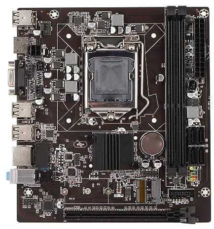 ciciglow Scheda Madre LGA 1155 con WiFi, Uscita M.2 e HD, DDR3 a Doppio Canale, 6 USB 2.0, PCIE X16, Mini ITX, per Computer PC, Presa LGA, Alimentazione Multifase, VGA