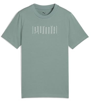 PUMA Mädchen Sport Graphic Tee G T-Shirts, Green Moon,