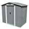 Willood Gartenschuppen Grau Metall 204 x 132 x 186 cm