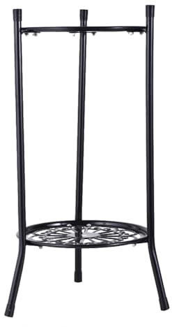 Supporto Per Piante In Metallo - 2 Livelli Supporto Per Piante Da Interno Esterno Scaffale Per Fiori | Sostegno Per Vasi Da Fiori A 2 Livelli | Porta Fiori Da Interno Per Interni Ed Esterni In Ferro