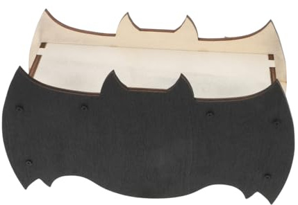 OUNONA Wetterfestes Holz Fledermaushaus Wandmontage Nistkasten für Garten Balkon Schutz und Unterschlupf Ganzjährig Trocken Gemütlich