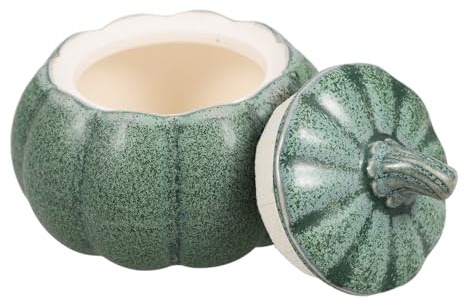 TOBBOMEY Ciotola in Ceramica a Forma Di Zuccotto Ciotola Per Zuppa e Snack Coperchio Inclusivo Per Proteggere Cibo e Mantenerlo Caldo Per Servire Yogurt Frutta Dessert e Verdure Aggiungendo