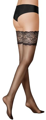 Kunert Satin Look 20 Breites Spitzenband Bas Autofixants Femme (lot de 1)