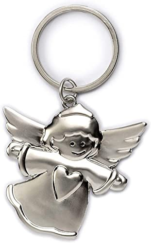 PAJOMA 10710 Schlüsselanhänger Schutzengel Für die beste Oma, Metall, Länge 5 cm