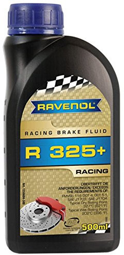 RAVENOL J3A1033 Líquido de frenos de carreras, R325+ supera las especificaciones DOT 4 y 5.1 (500 ml)