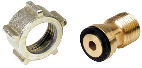 Express, 963B, Raccord Direct pour Bouteille Butane Sortie Filetée 3/8e Gauche Mâle, Accessoire pour Fer à Souder, Lampe à Souder, Fer de Couvreur, Chalumeau d'Étanchéité, Pièces de Rechange