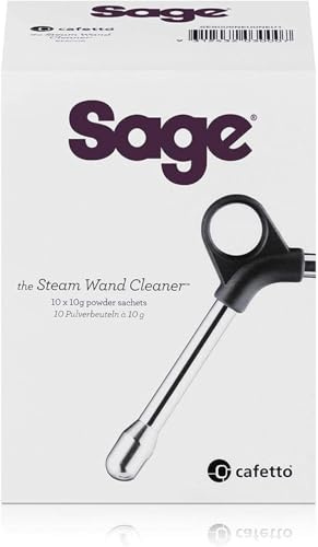Sage - Steam Wand Cleaner - Dampfstabreiniger für Sage Kaffeemaschinen Milchaufschäumer - 10 Pulverbeutel